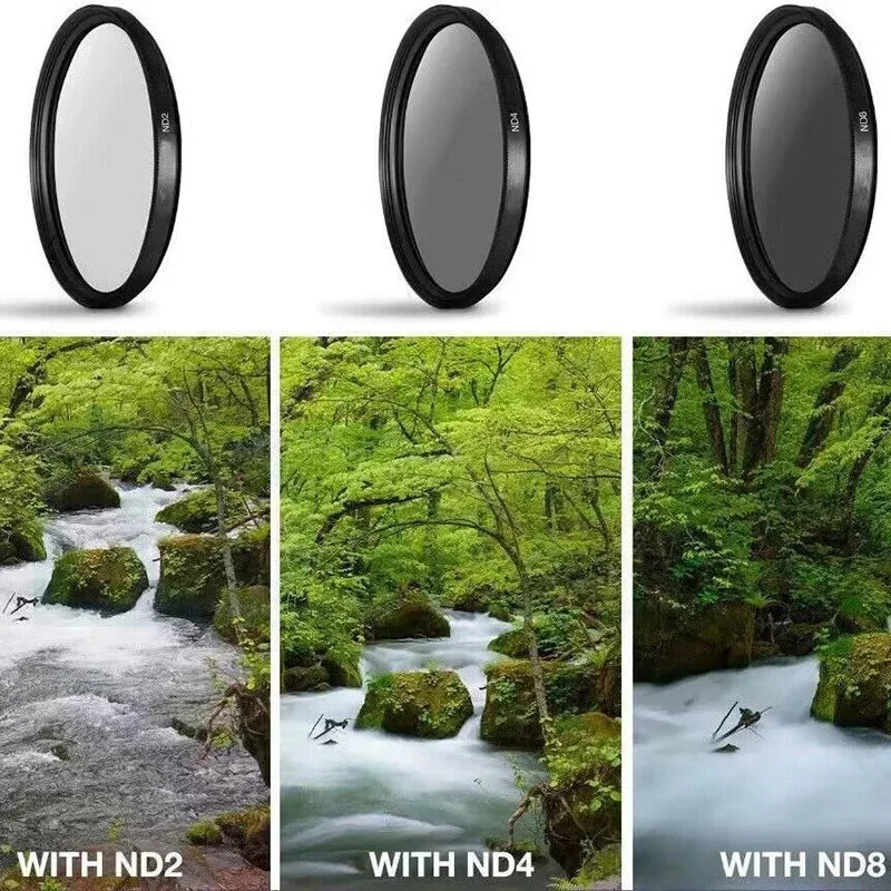 Camera Lens Filter 6-in-1 Kit (UV + CPL + FLD + ND2, ND4, ND8)