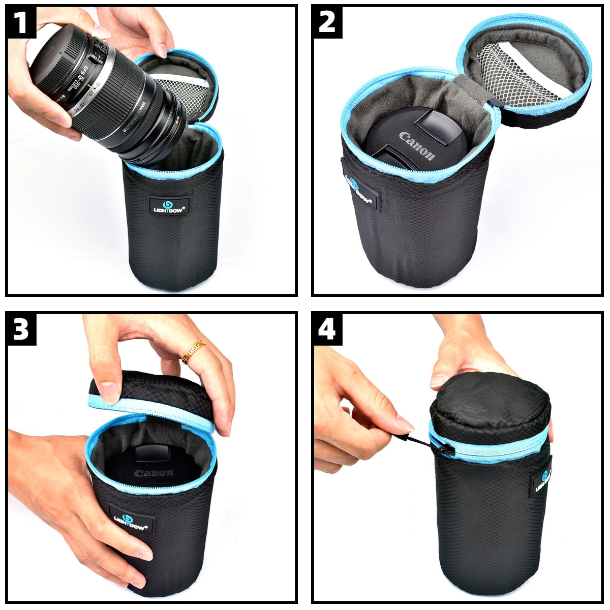 Camera Lens Bag - 4 in 1 Kit Set