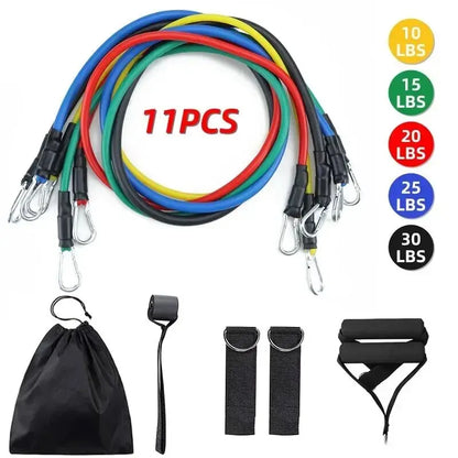 TPE Resistance Band Set - Complete Home Gym Solution